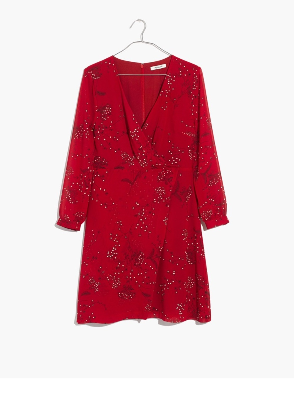 Hazelwood Wrap-Front Mini Dress in Windswept Floral - Size 00